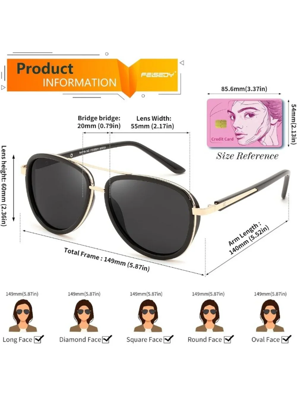 Retro Polarized Aviator Sunglasses for Women & Men | Vintage Shades | UV400